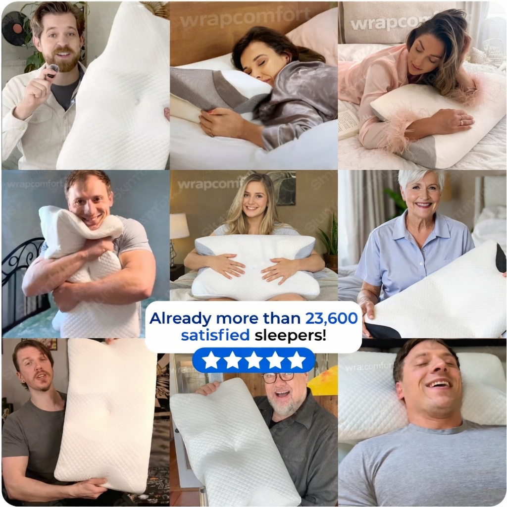 WrapComfort™ side sleeper's pillow