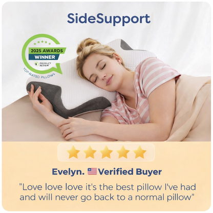 WrapComfort™ side sleeper's pillow